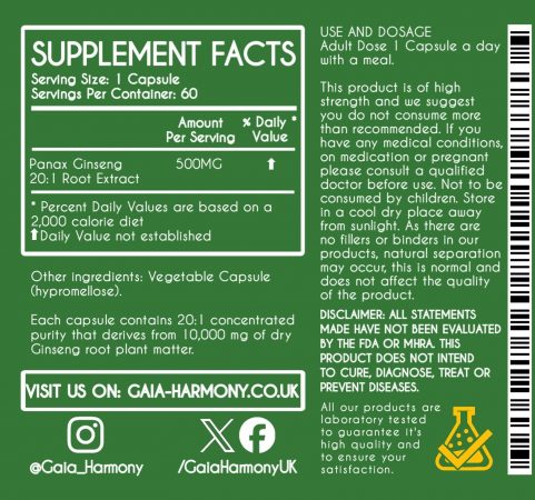 ginseng ingredients ginseng ingredients